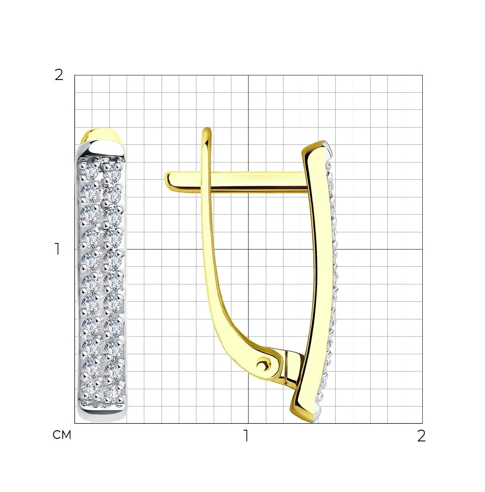 Ювелирный комплект Sokolov A1021003-2  A1010359-2 18р 3,4гр.  - фото 4