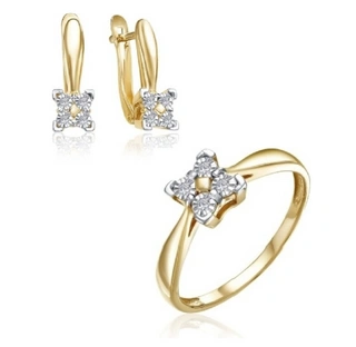 Ювелирный комплект Русголдарт 1433403 17р 5,71гр. 