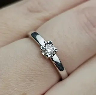 Ювелирный комплект Deimantas 112373870 17р 0,09ct 0,188ct.  - фото 2