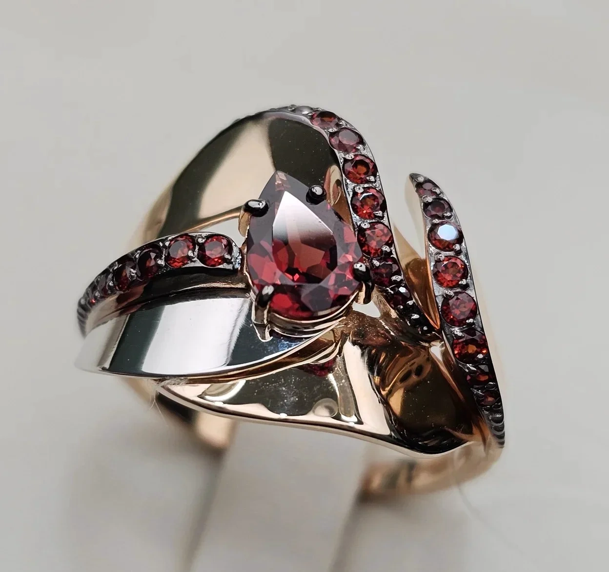 Ювелирный комплект Deimantas 115436770 18,5р 4,35гр 4,88гр.  - фото 3