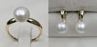 Ювелирный комплект Deimantas 115013995 18,5р 2,04гр 2,74гр. 