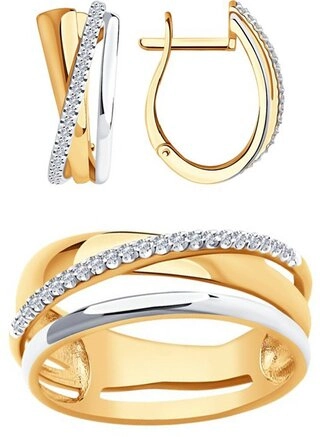 Ювелирный комплект Luxor KGE18R7-56 18р 7,56гр. 