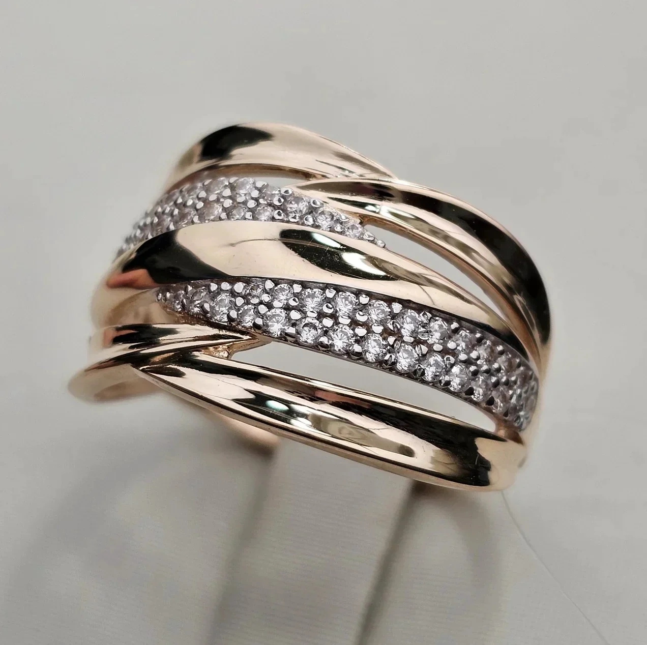 Ювелирный комплект Deimantas 116076079 кольцо 19.5р 4.26гр, серьги 5.46гр  - фото 3