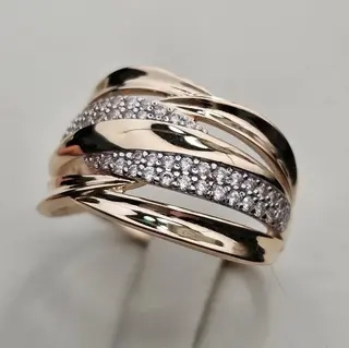 Ювелирный комплект Deimantas 116076079 кольцо 19.5р 4.26гр, серьги 5.46гр  - фото 3