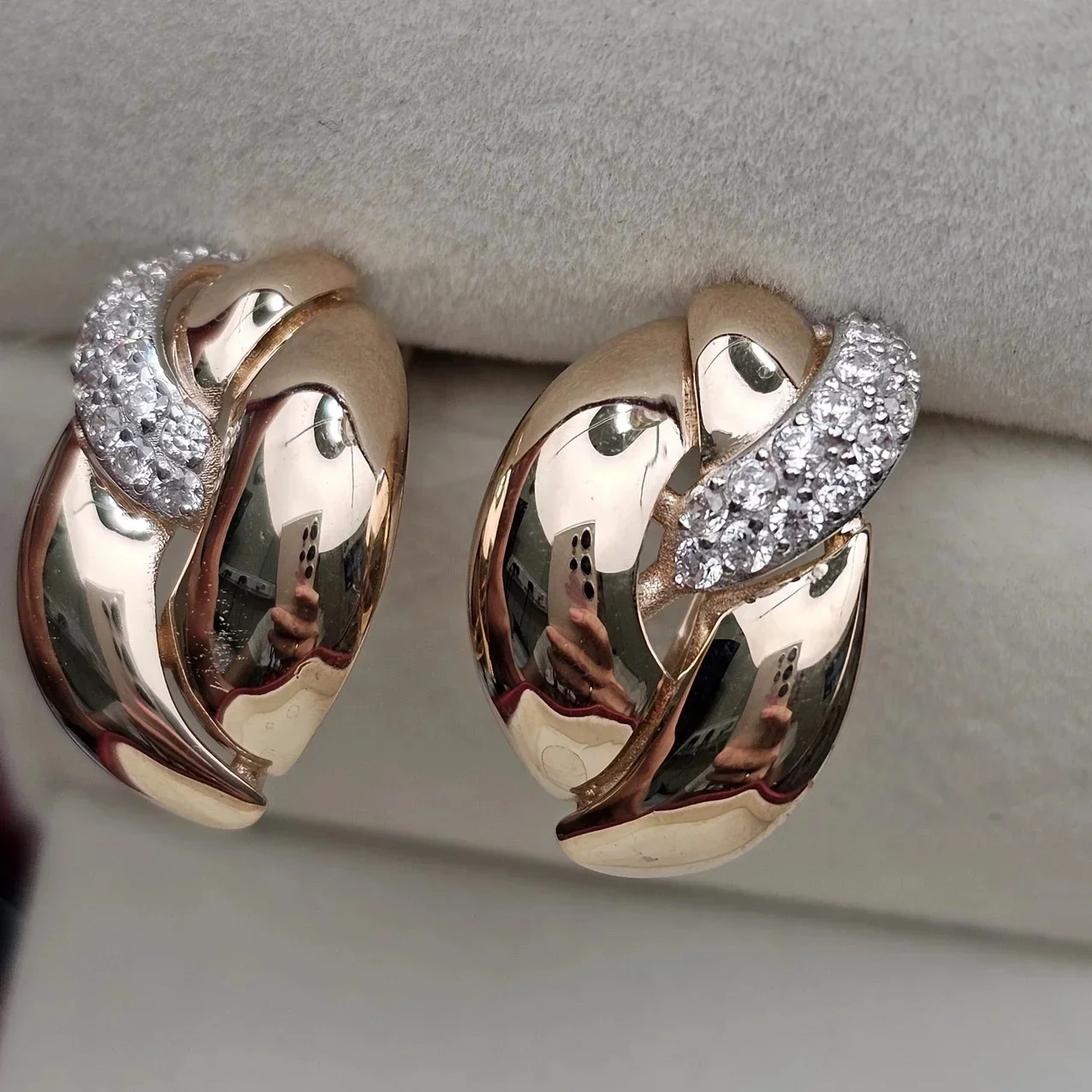 Ювелирный комплект Deimantas 116076079 кольцо 19.5р 4.26гр, серьги 5.46гр 