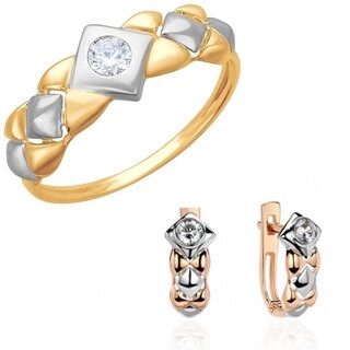 Ювелирный комплект Эстет 01К1112325Р-2К 16,5р 3,78гр 