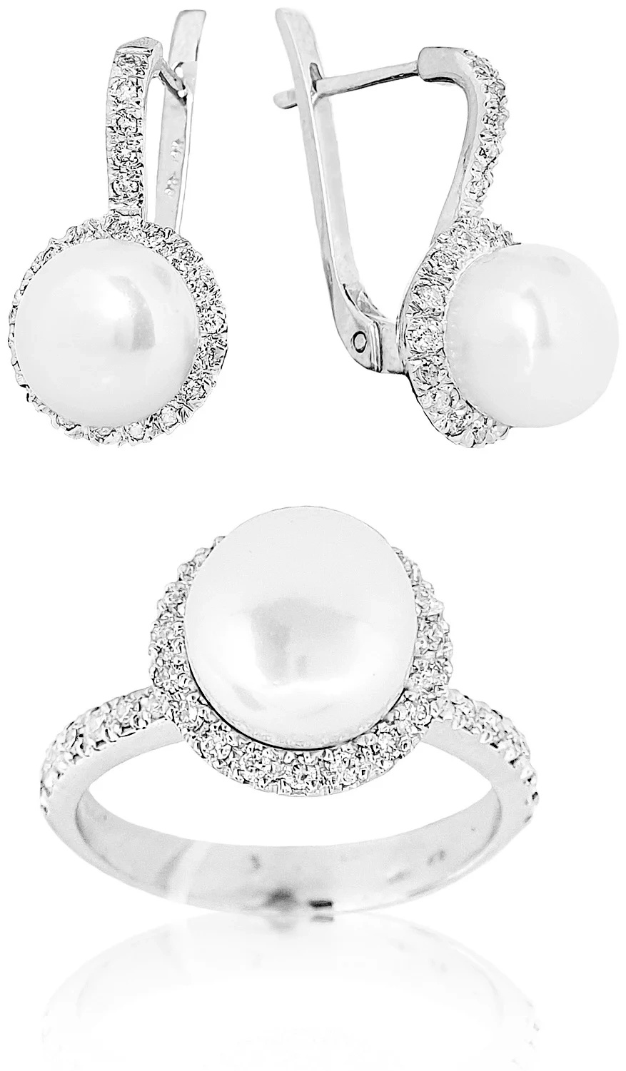 Ювелирный комплект Goldos Premium SDR3003-S 18р 11,3гр 0,90ct.  - фото 3