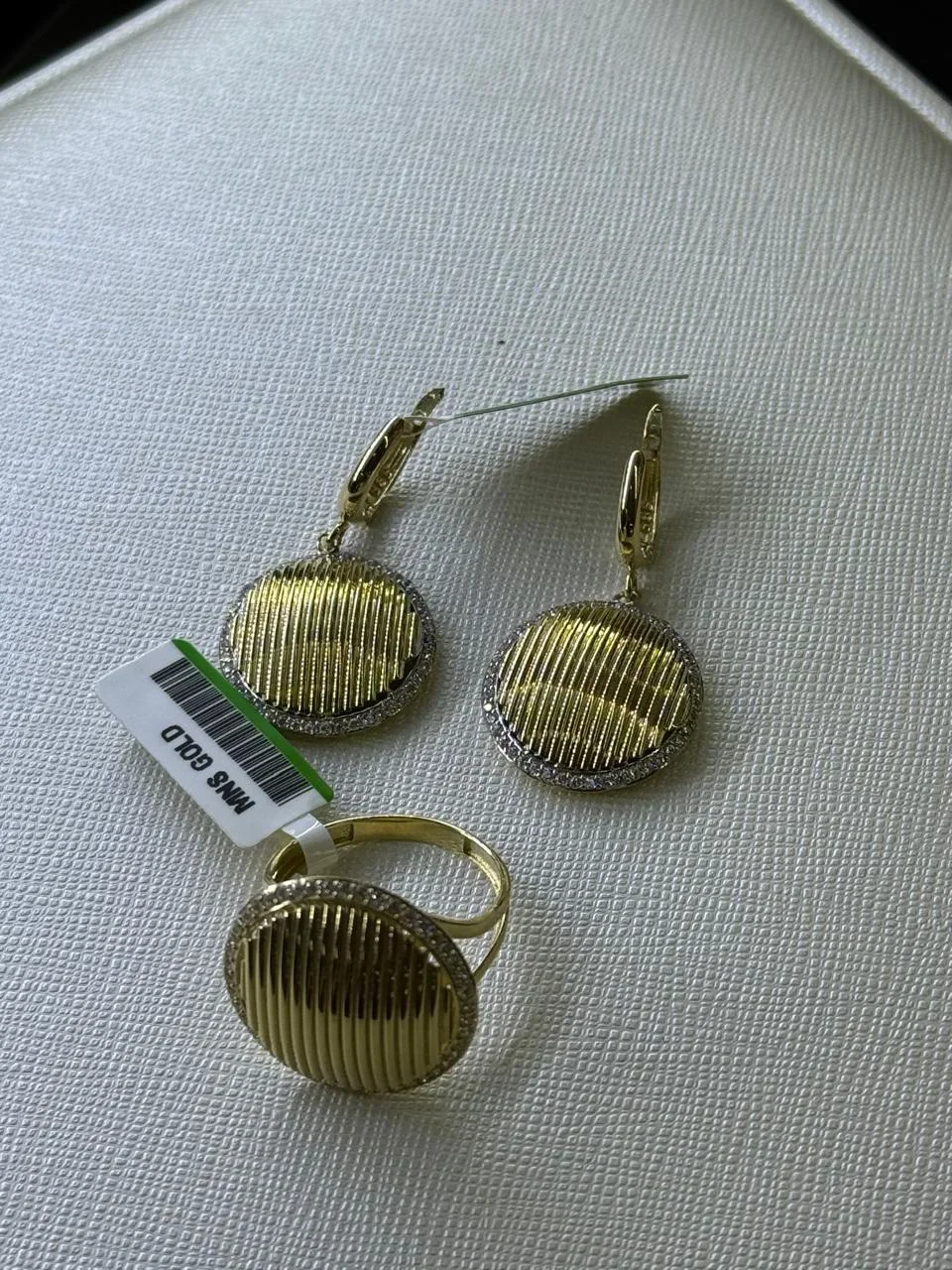 Ювелирный комплект Italy Gold 18.5р 9.54гр  - фото 2