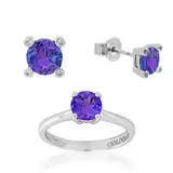 Ювелирный комплект Goldos DR001-S 17р 4,6гр 2,19ct 0,04ct.  - фото 4