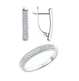 Ювелирный комплект Sokolov S1021004 S1011799 18р 3,84гр.  - фото 9