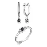 Ювелирный комплект Goldos 15620-202-S 17р 0,027ct 0,417ct.  - фото 3