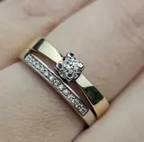 Ювелирный комплект Deimantas 112372542 17р 0,155ct 0,31ct.  - фото 3