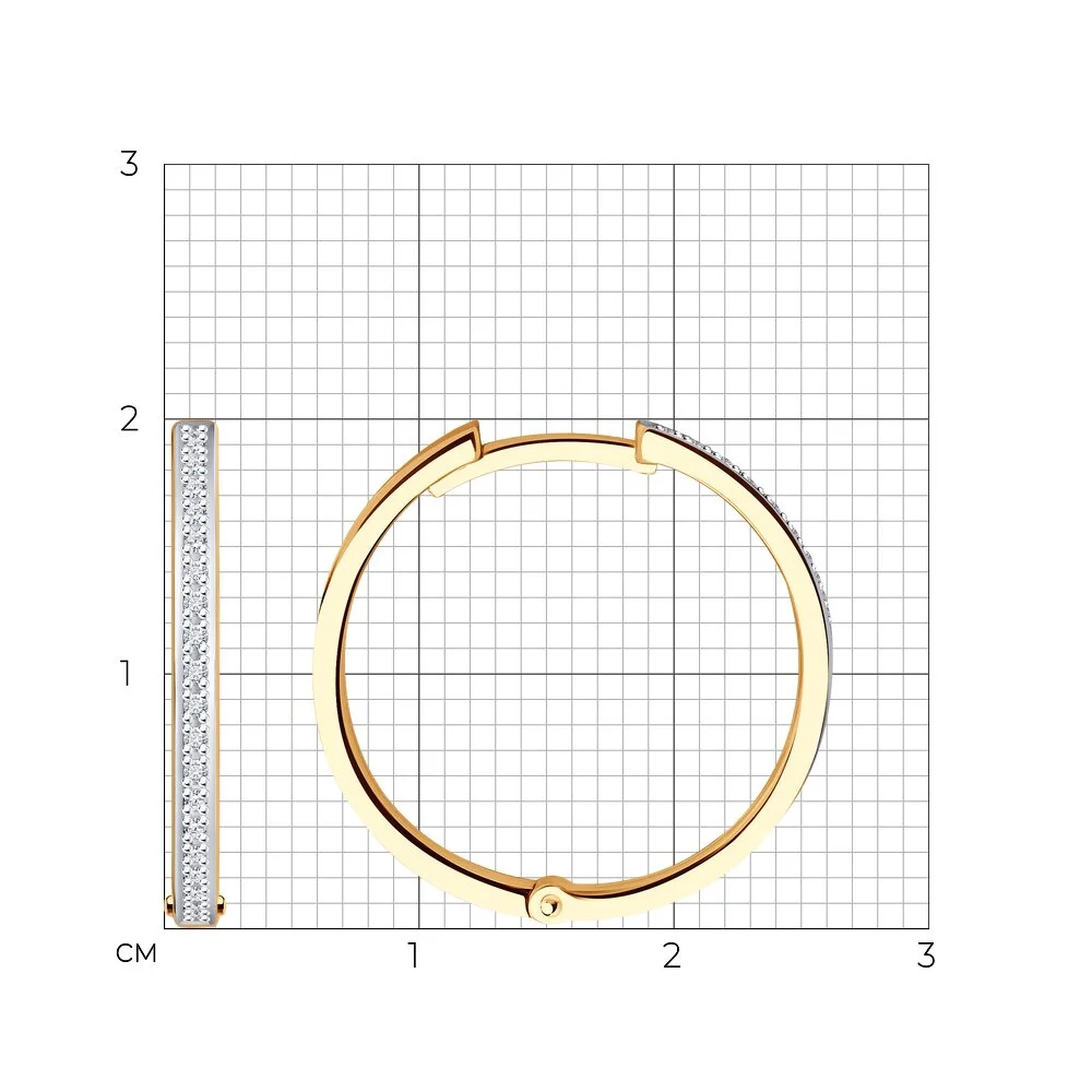 Ювелирный комплект Sokolov  S1021955   S1011806-16.5  16,5р, 3,07гр.  - фото 5