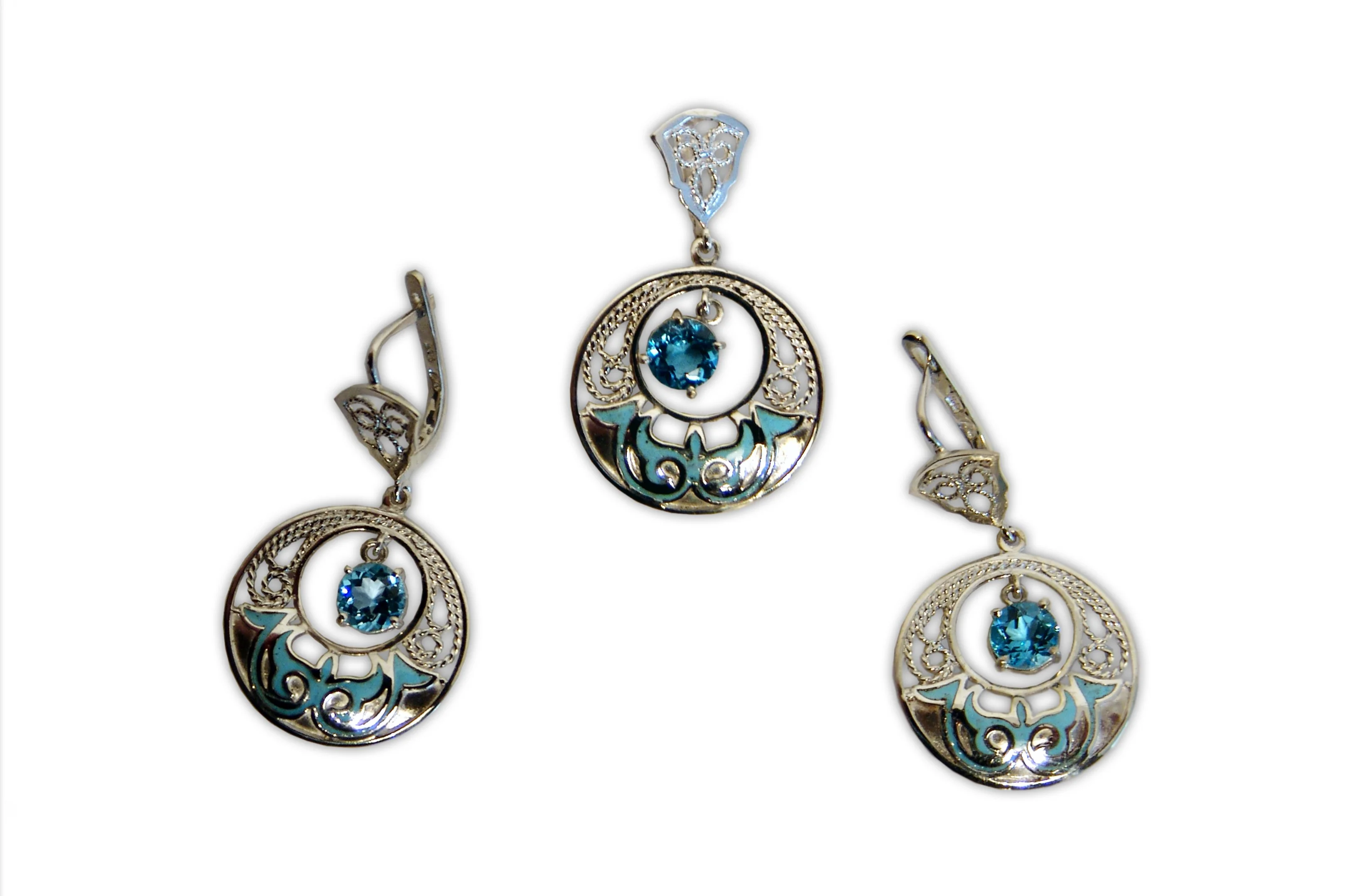 Ювелирный комплект Markoni 2172021 13гр. 