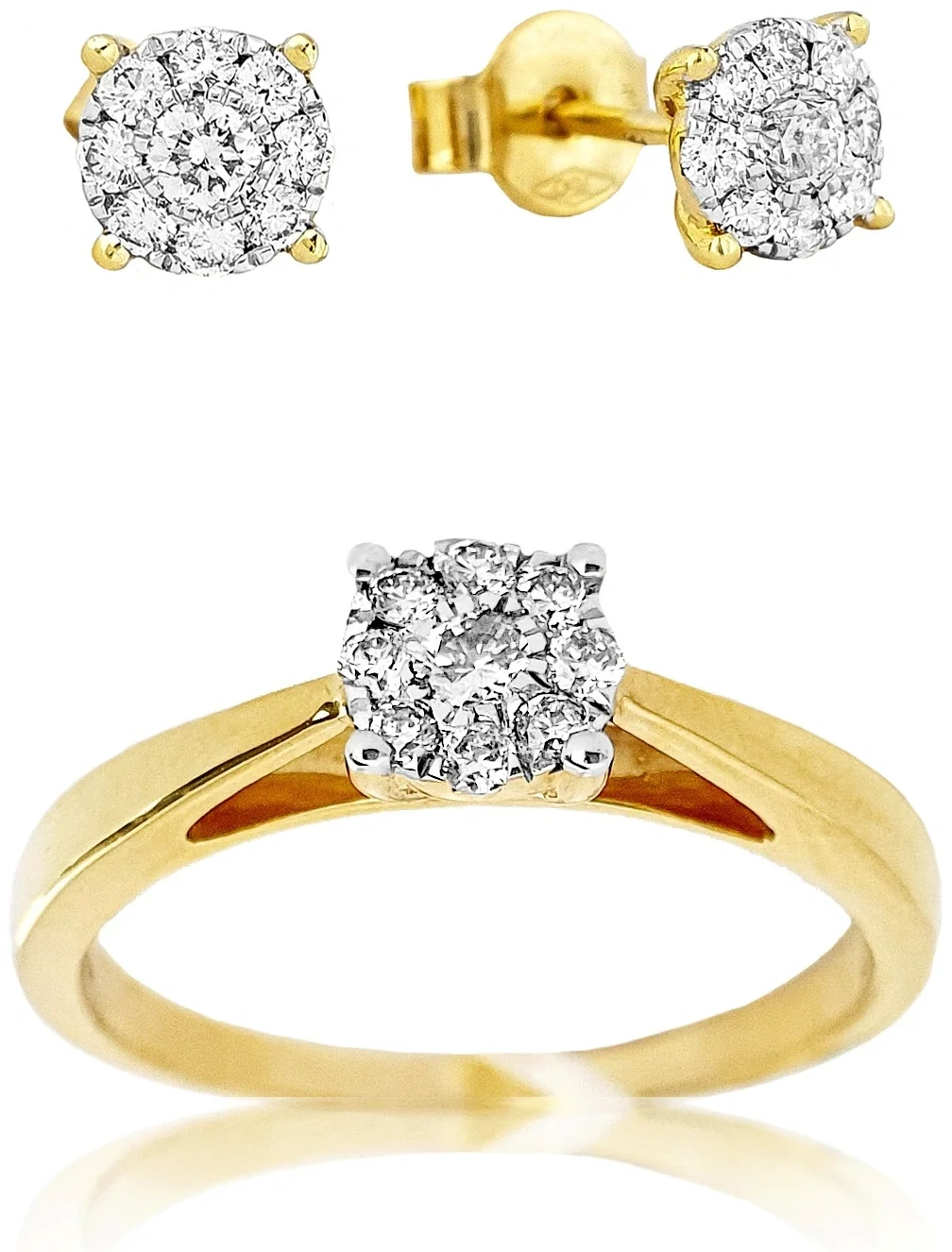 Ювелирный комплект Goldos SDR1864-13-S 17р 0,48ct.  - фото 3