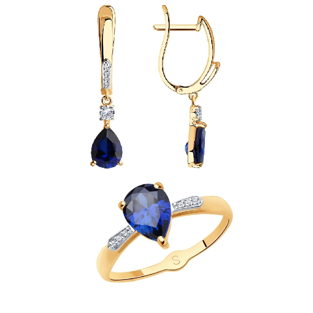 Ювелирный комплект Sokolov S725500 S715148_17.5 17,5р 4,88гр.  - фото 6