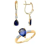 Ювелирный комплект Sokolov S725500 S715148_17.5 17,5р 4,88гр.  - фото 6