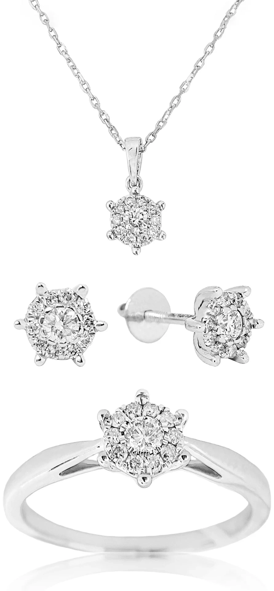 Ювелирный комплект Goldos Premium SDR1824W-S 17р.  - фото 3