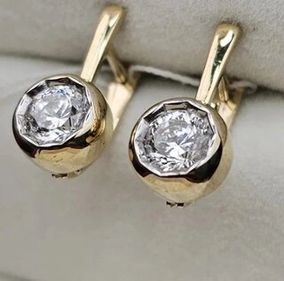 Ювелирный комплект Deimantas 110316354 17,5р 2,51гр 3,71гр. 