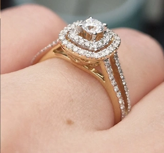 Ювелирный комплект Deimantas 104990152 0,52ct 1,26ct.  - фото 2