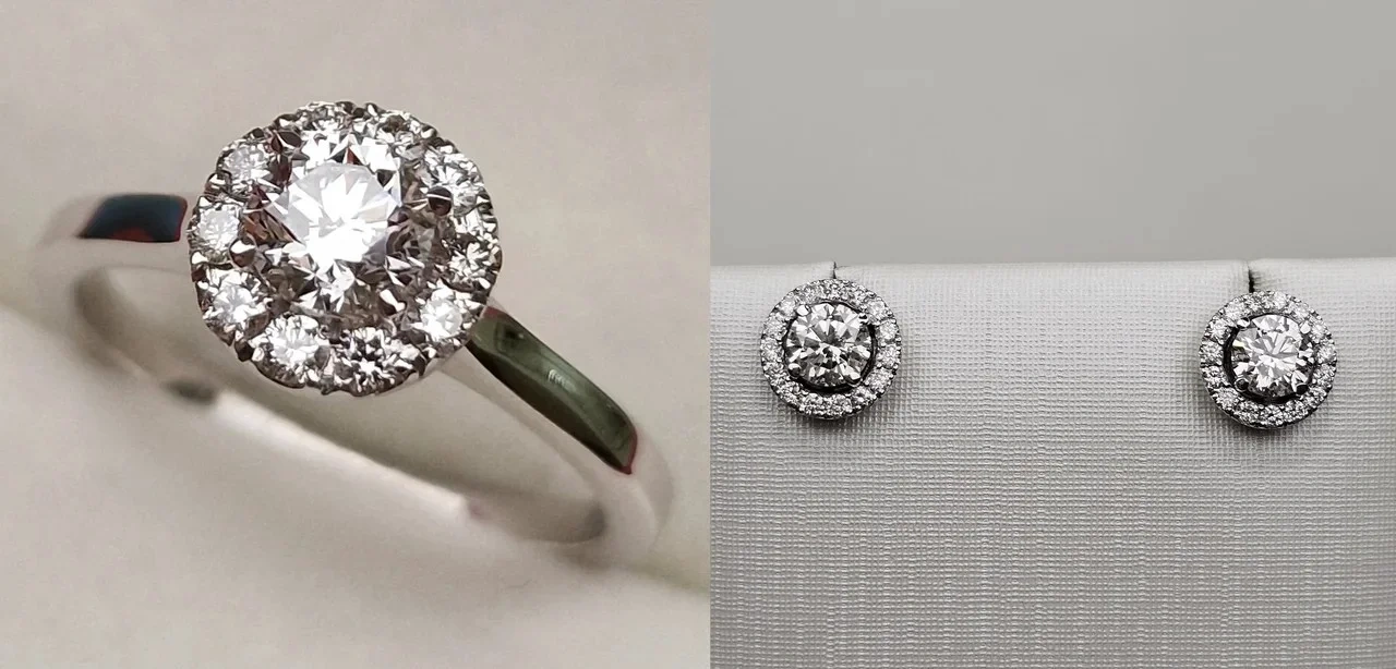 Ювелирный комплект Deimantas 114884268 0,65ct 0,69ct 0,27ct.  - фото 2