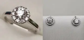 Ювелирный комплект Deimantas 114884268 0,65ct 0,69ct 0,27ct. 