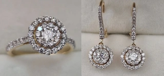 Ювелирный комплект Deimantas 104990343 0,87ct 1,5ct.  - фото 3