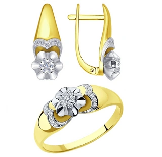 Ювелирный комплект Sokolov 1011490-17.5 1021024 17,5р 7,06гр. 