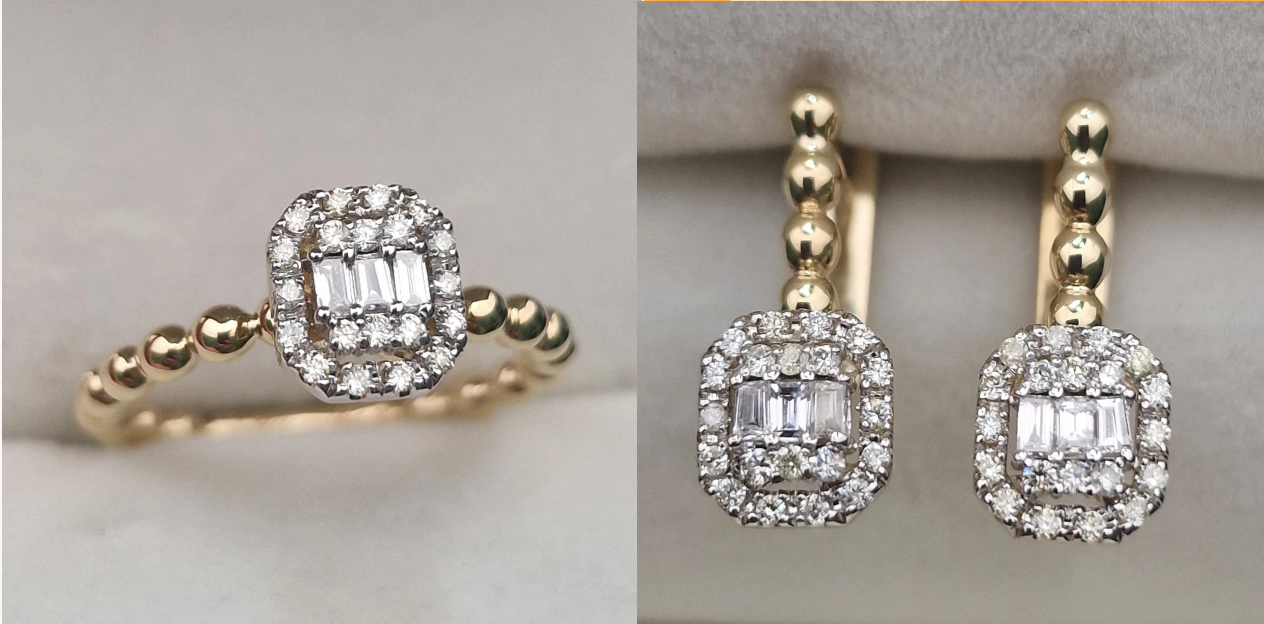 Комплект Deimantas 104985425 0,22ct 0,40ct.  - фото 4