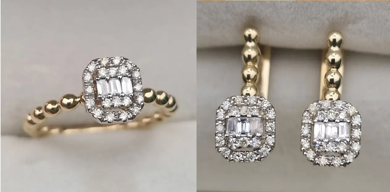 Ювелирный комплект Deimantas 104985425 0,22ct 0,40ct.  - фото 4