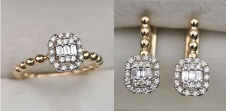 Ювелирный комплект Deimantas 104985425 0,22ct 0,40ct. 