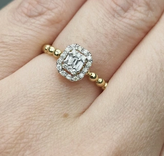 Ювелирный комплект Deimantas 104985425 0,22ct 0,40ct. 