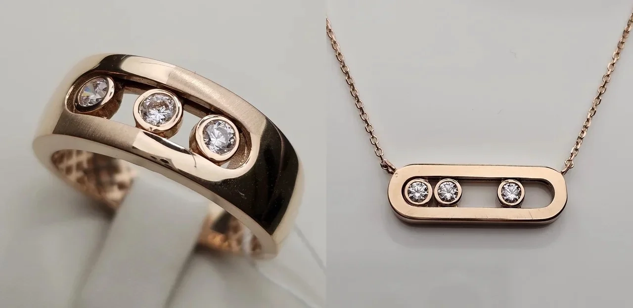 Ювелирный комплект Deimantas 113825280 18р 50см 4,16гр 4,16гр. 