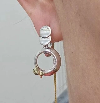 Ювелирный комплект Deimantas 111996263 18,5р 1,56гр 4,3гр. 