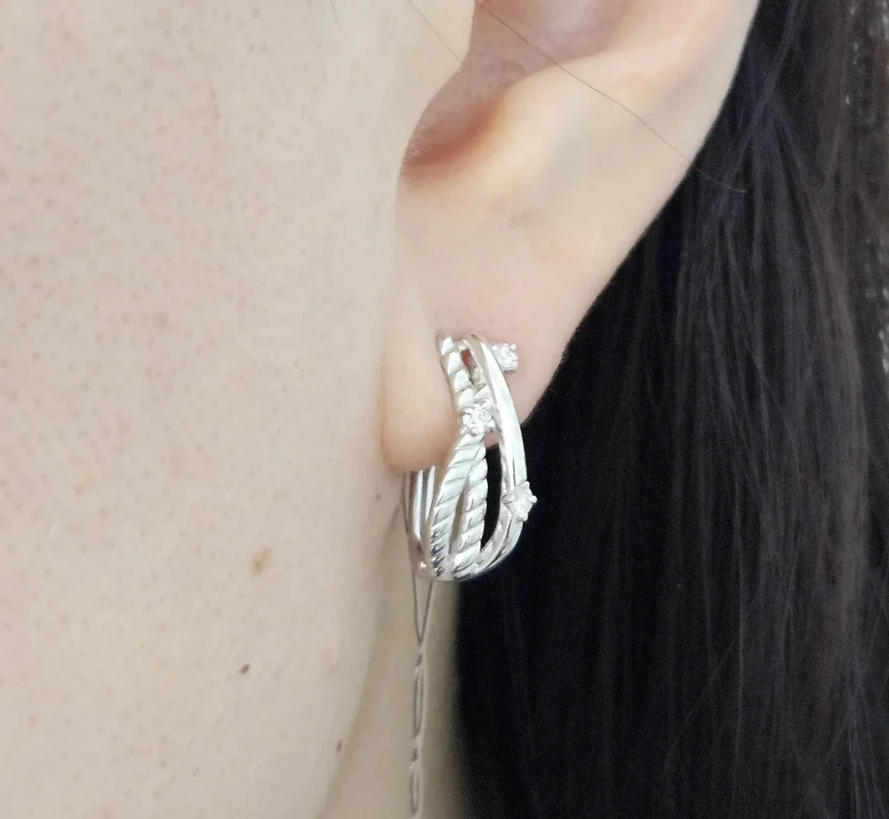 Ювелирный комплект Deimantas 115871168 кольцо 0.093Ct SI1/J 17.5р, серьги 0.213Ct SI1-SI2/J VG-Cut 