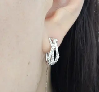 Ювелирный комплект Deimantas 115871168 кольцо 0.093Ct SI1/J 17.5р, серьги 0.213Ct SI1-SI2/J VG-Cut 