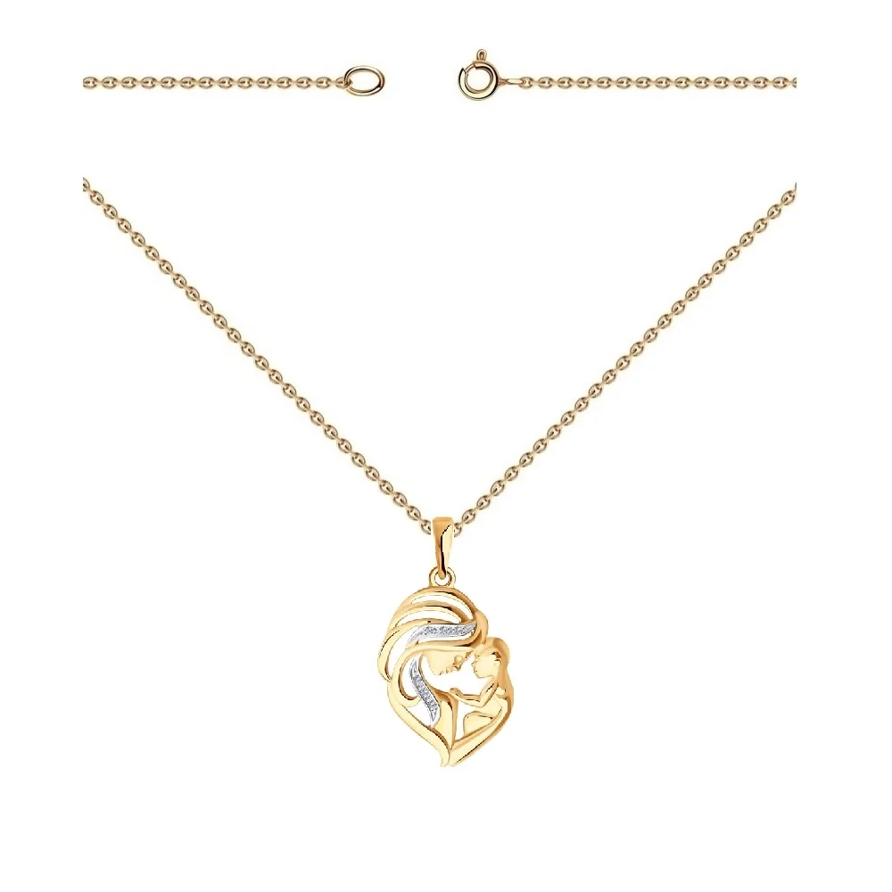 Ювелирный комплект Sokolov S1030510 50см 3,2гр.  - фото 4