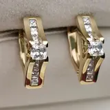 Ювелирный комплект Deimantas 116076096 кольцо 17р 2.75гр, серьги 3.88гр 