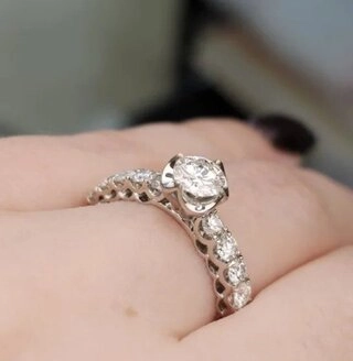 Ювелирный комплект Deimantas 108078878 17р 1,29ct 1,17ct. 