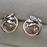 Ювелирный комплект Deimantas 115436858 кольцо 19р 3,28гр, серьги 4,49гр  - фото 3