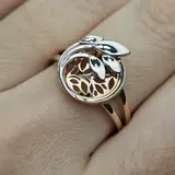 Ювелирный комплект Deimantas 115436858 кольцо 19р 3,28гр, серьги 4,49гр 