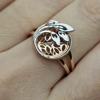 Ювелирный комплект Deimantas 115436858 кольцо 19р 3,28гр, серьги 4,49гр 