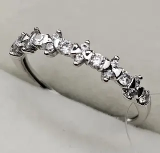 Ювелирный комплект Deimantas 115436943 кольцо 16.5р 0.7гр, серьги 2.38гр 