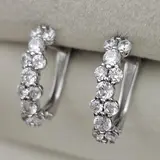 Ювелирный комплект Deimantas 115436943 кольцо 16.5р 0.7гр, серьги 2.38гр 