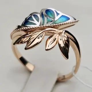 Ювелирный комплект Deimantas 115436802 17р 3,0гр 4,38гр. 