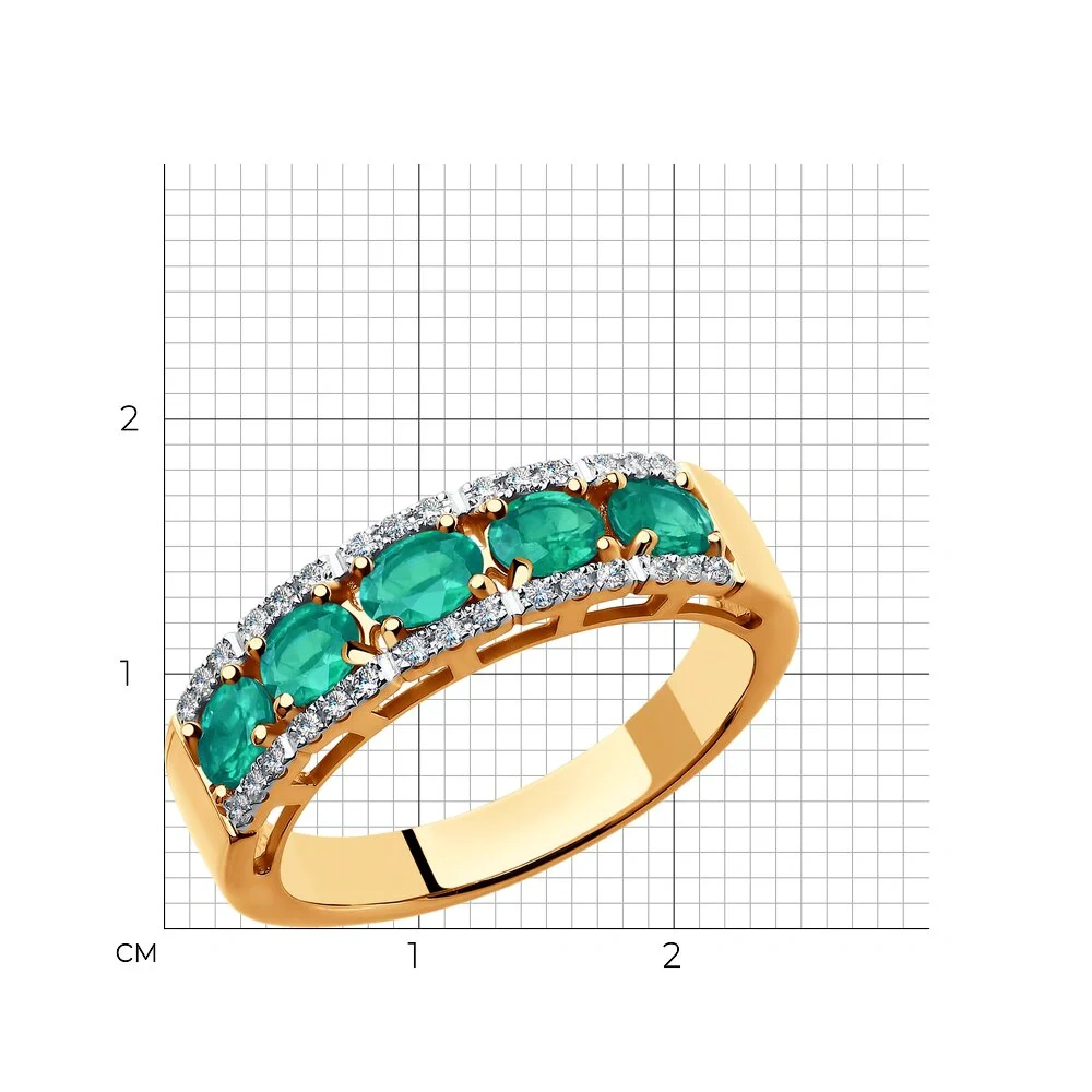 Ювелирный комплекты Sokolov A3020431  A3010527 18,5р 7,02гр.  - фото 8