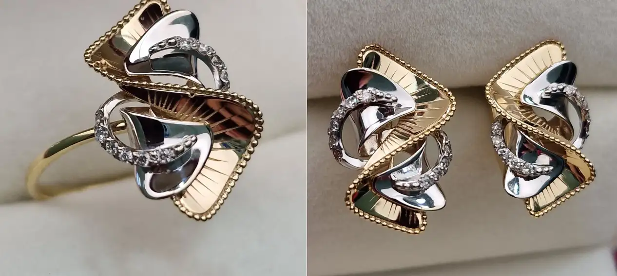 Ювелирный комплект Deimantas 103166409 0,105ct 0,20ct.  - фото 4