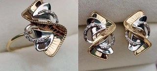 Ювелирный комплект Deimantas 103166409 0,105ct 0,20ct. 