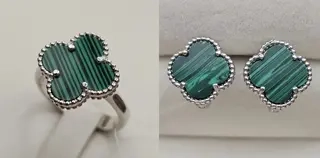 Ювелирный комплект Deimantas 113295975 17р 4,04гр 5,26гр. 