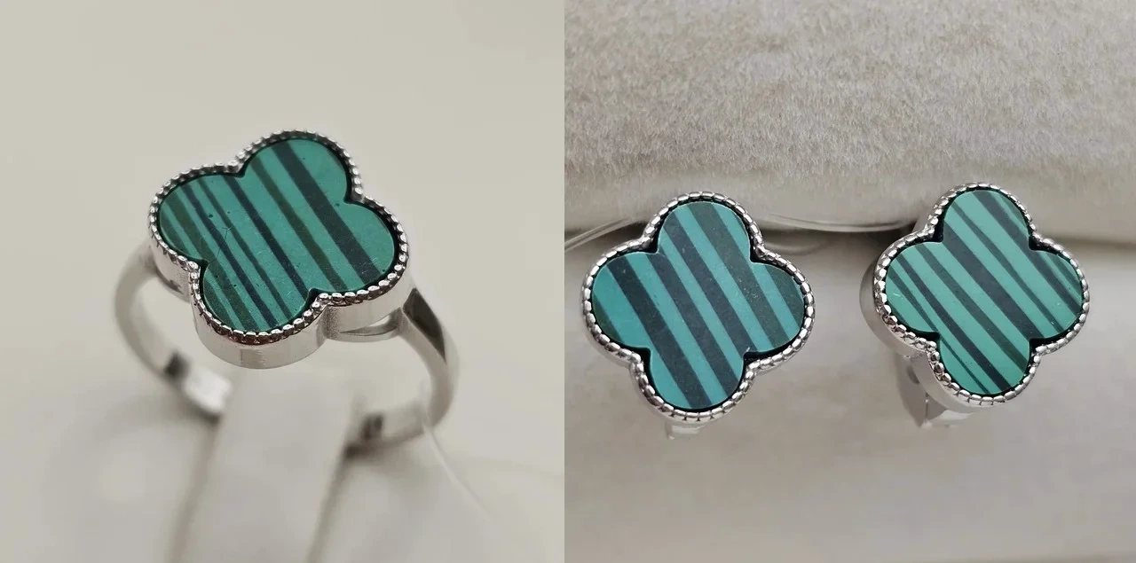 Ювелирный комплект Deimantas 113295985 17р 2,35гр 3,07гр. 